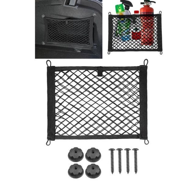 car organizer trunk net vehicle rear storage automotive cargo for items helper w91f
