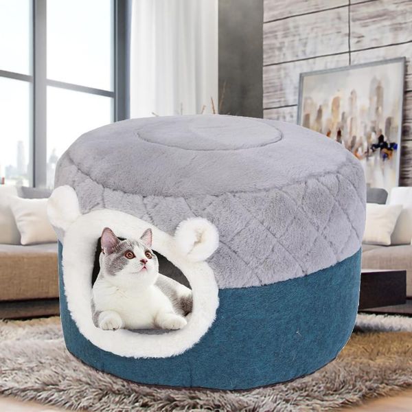 in 1 round cat bed detachable house soft plush kennel puppy cushion small dogs nest winter warm sleeping pet mat supplies beds & furniture
in 1 round cat bed detachable house soft plush kennel puppy cushion small dogs nest winter warm sleeping pet mat supplies beds & furniture