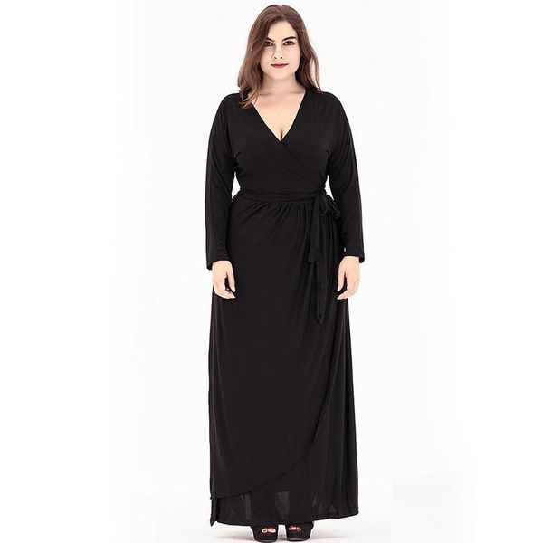 casual dresses autumn woman bohemian maxi plus size long dress female large ankle-length fat mm evening party big, Black;gray
casual dresses autumn woman bohemian maxi plus size long dress female large ankle-length fat mm evening party big, Black;gray