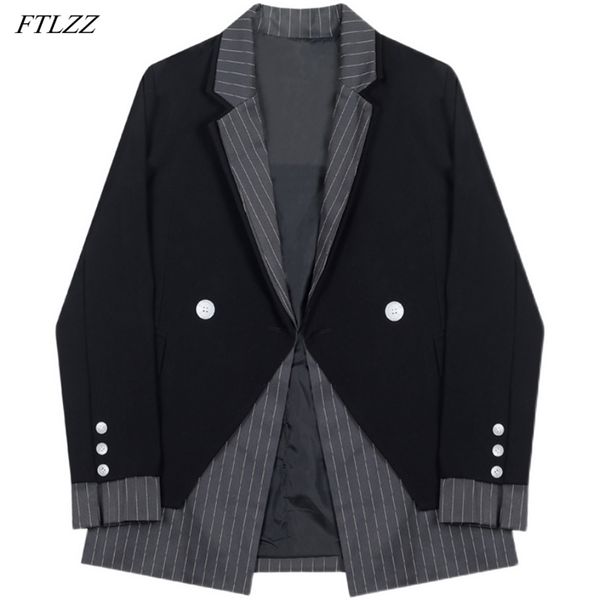 spring arrival women england vintage blazer fake two piece splicing elegant office ladies mid-length suit jacket 210430, White;black
spring arrival women england vintage blazer fake two piece splicing elegant office ladies mid-length suit jacket 210430, White;black