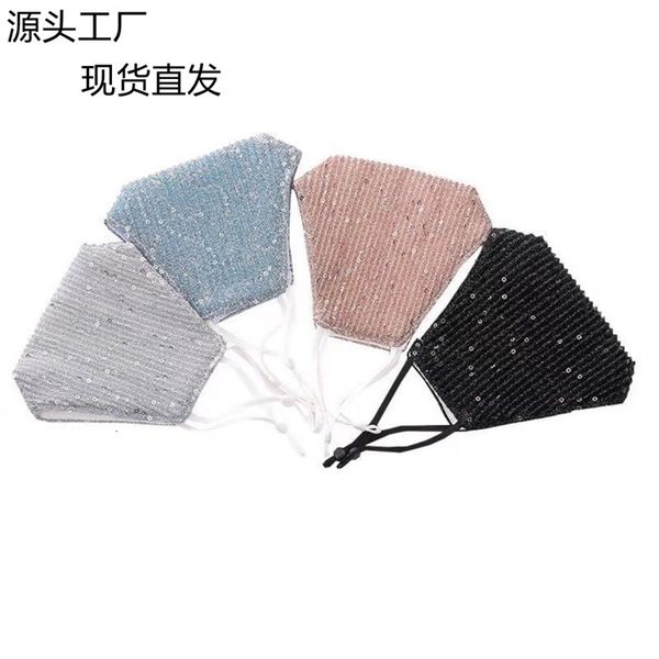 fashionable sequin dust colorful personality pure cotton breathable pluggable filter mask
fashionable sequin dust colorful personality pure cotton breathable pluggable filter mask