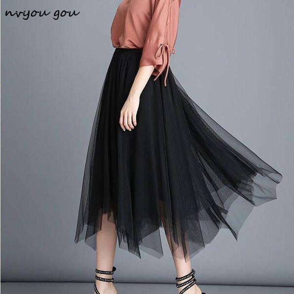 skirts nvyou gou women high waist mesh irregular skirt knee length 2021 autumn winter solid a line pleated elegant tutu tulle, Black
skirts nvyou gou women high waist mesh irregular skirt knee length 2021 autumn winter solid a line pleated elegant tutu tulle, Black
