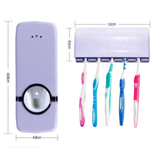 bath accessory set 1pcs portable toothbrush holder automatic toothpaste dispenser dustproof sticky suction wall mounted for bathroom
bath accessory set 1pcs portable toothbrush holder automatic toothpaste dispenser dustproof sticky suction wall mounted for bathroom