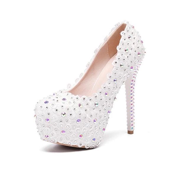 dress shoes yihongmei14cm thick high heels women's wedding bridal party lace flash drill water platform, Black
dress shoes yihongmei14cm thick high heels women's wedding bridal party lace flash drill water platform, Black