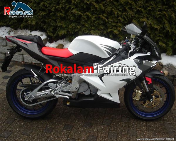 customize bodywork for aprilia rs125 06 07 08 09 10 11 shell set rs 125 2006-2011 white black body kit (injection molding)
customize bodywork for aprilia rs125 06 07 08 09 10 11 shell set rs 125 2006-2011 white black body kit (injection molding)