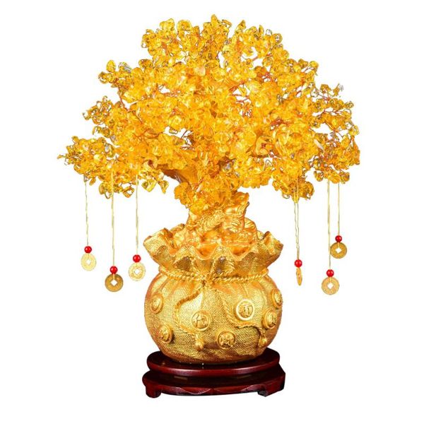19cm natural crystal tree money ornaments bonsai style wealth luck feng shui home decoration (with gold coins decorative objects & figurines
19cm natural crystal tree money ornaments bonsai style wealth luck feng shui home decoration (with gold coins decorative objects & figurines