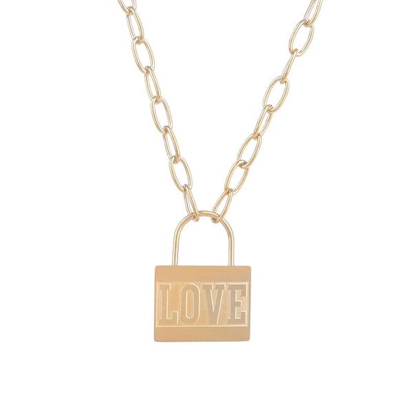 pendant necklaces punk stainless steel love lock sweater chain for woman choker jewelry drop, Silver
pendant necklaces punk stainless steel love lock sweater chain for woman choker jewelry drop, Silver