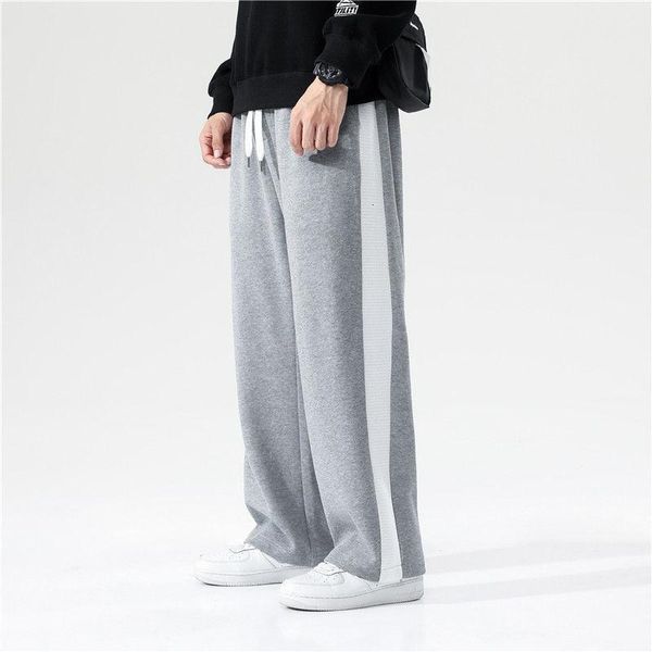men's pants striped sweatpants straight loose casual trend men trousers spring and autumn tidal current streetwear surprise price, Black
men's pants striped sweatpants straight loose casual trend men trousers spring and autumn tidal current streetwear surprise price, Black