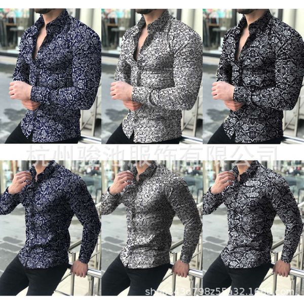 men's casual shirts shirtspring men's casual long sleeve floral shirt 4wx9, White;black
men's casual shirts shirtspring men's casual long sleeve floral shirt 4wx9, White;black