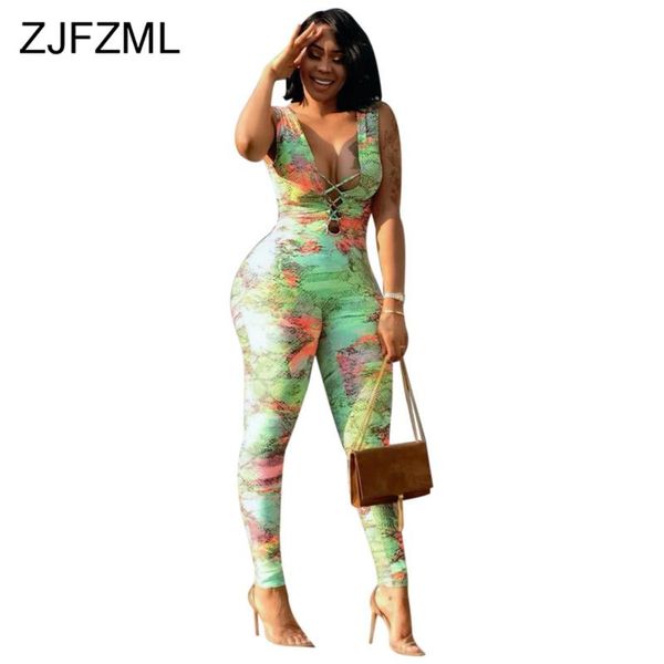 women's jumpsuits & rompers snake skin print womens jumpsuit deepv neck sleeveless bodycon one piece overall summer front lace up club, Black;white
women's jumpsuits & rompers snake skin print womens jumpsuit deepv neck sleeveless bodycon one piece overall summer front lace up club, Black;white