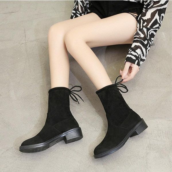 boots autumn and winter suede short round toe flat-bottomed women's plus velvet size mid-tube women fd-111, Black
boots autumn and winter suede short round toe flat-bottomed women's plus velvet size mid-tube women fd-111, Black