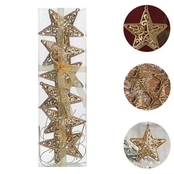 christmas decorations 6pcs creative golden star hanging theme pendant festival pendants
christmas decorations 6pcs creative golden star hanging theme pendant festival pendants