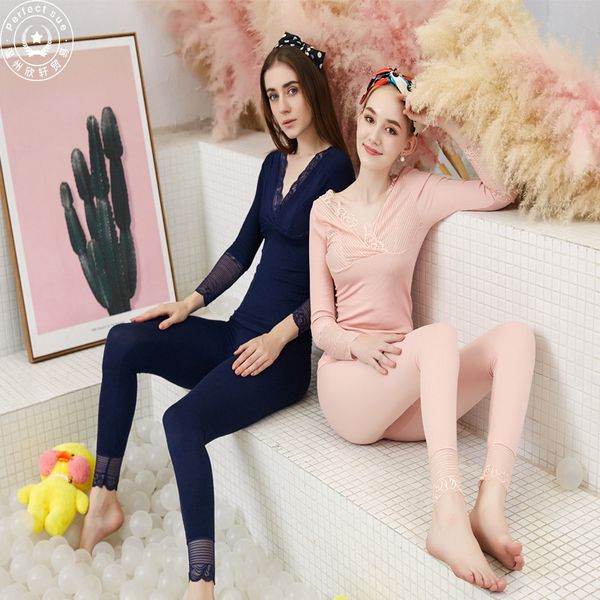women's thermal underwear perfect sue avocado suit french lace v-ne slim high stretch body shaping, Black;pink
women's thermal underwear perfect sue avocado suit french lace v-ne slim high stretch body shaping, Black;pink