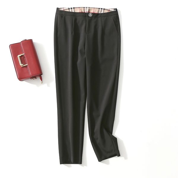 fashionable pants s30 ol style professional simple commuting thin legs show elastic wrinkled capris casual women, Black;white
fashionable pants s30 ol style professional simple commuting thin legs show elastic wrinkled capris casual women, Black;white