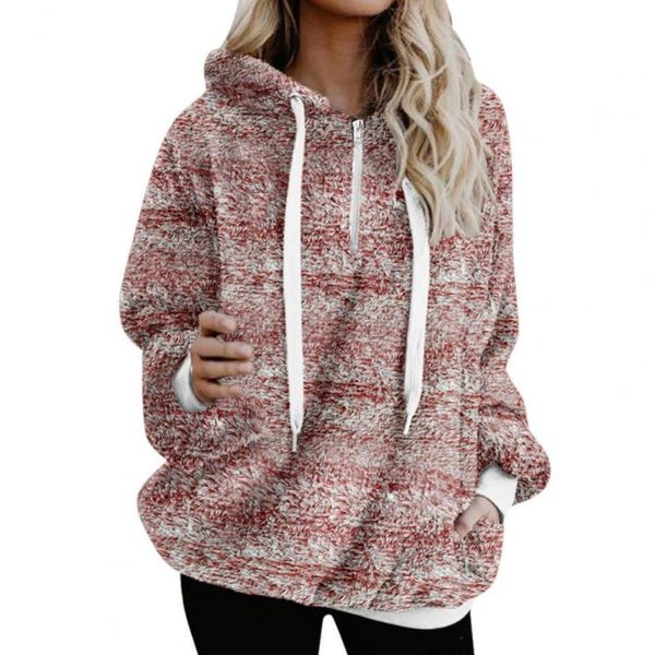 women's hoodies & sweatshirts women sweatshirt drawstring long sleeve pullover hoodie double sided velvet solid color zipper neck fluff, Black
women's hoodies & sweatshirts women sweatshirt drawstring long sleeve pullover hoodie double sided velvet solid color zipper neck fluff, Black