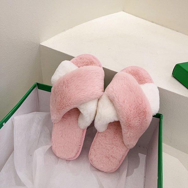 slippers 2021 korean maomao women's home color matching cross indoor soft sole warm cotton, Black
slippers 2021 korean maomao women's home color matching cross indoor soft sole warm cotton, Black