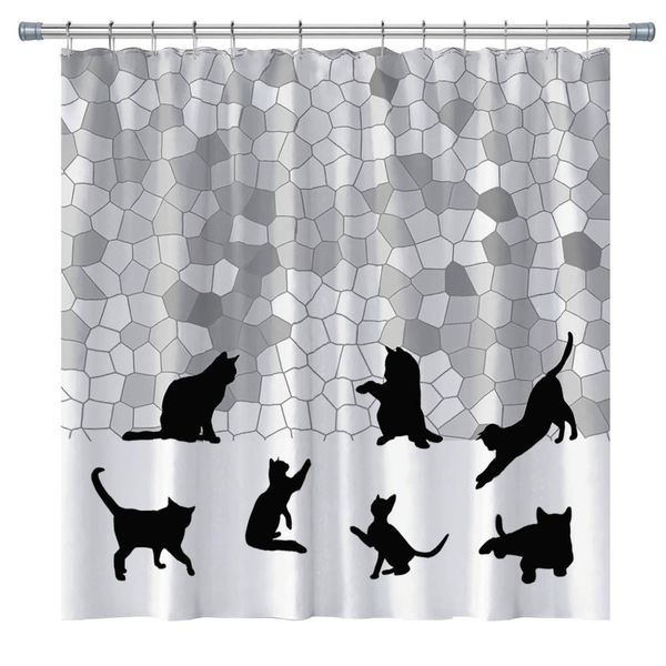 cute cats shower curtains, polyester fabric shower curtain sets with hooks, 71x 71 in (multi2)
cute cats shower curtains, polyester fabric shower curtain sets with hooks, 71x 71 in (multi2)