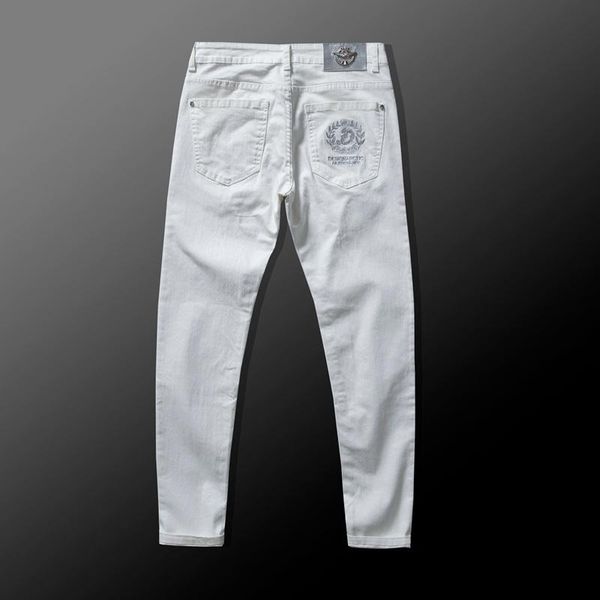 men stretch skinny jeans fashion casual slim fit denim trousers white pants male brand clothes boyfriend men's, Blue
men stretch skinny jeans fashion casual slim fit denim trousers white pants male brand clothes boyfriend men's, Blue