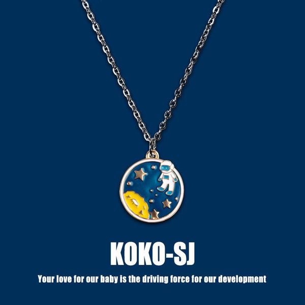creative spaceman star sky pendant hip-hop astronaut kpop couple accessories jewelry necklace for women charms chain necklaces, Silver
creative spaceman star sky pendant hip-hop astronaut kpop couple accessories jewelry necklace for women charms chain necklaces, Silver