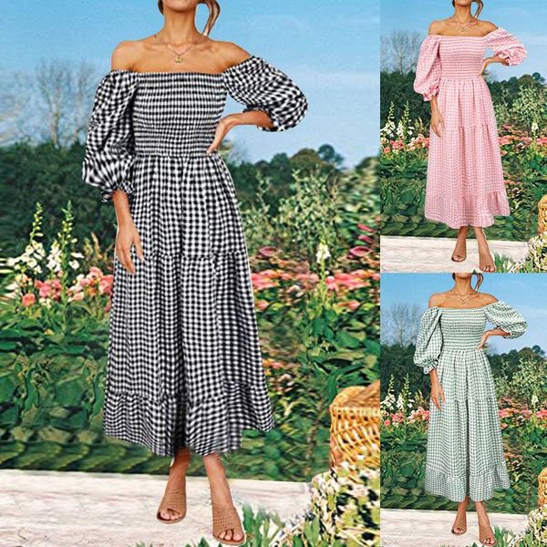 casual dresses fashion plaid print backless dress long sleeve ruffle club party swing 2021 female off shoulder maxi robe, Black;gray
casual dresses fashion plaid print backless dress long sleeve ruffle club party swing 2021 female off shoulder maxi robe, Black;gray