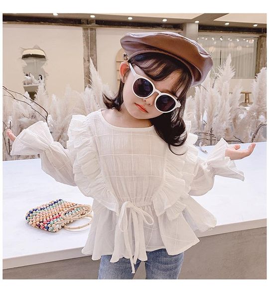 shirts 2 3 4 5 6 years toddler girls korean fashion ruffled blouse kids clothing long sleeves for girl 2021 spring tee, White;black
shirts 2 3 4 5 6 years toddler girls korean fashion ruffled blouse kids clothing long sleeves for girl 2021 spring tee, White;black