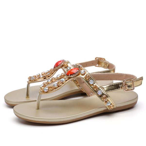 Clip Toe Sandals Womens Flat Shoes Buckle Strap 2021 Ladies Summer Casual Beach Fashion Crystal Footwear Female Plus Size 43, Golden-1
Clip Toe Sandals Womens Flat Shoes Buckle Strap 2021 Ladies Summer Casual Beach Fashion Crystal Footwear Female Plus Size 43, Golden-1