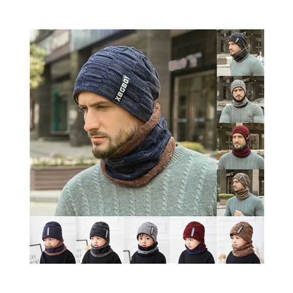 winter hat scarf set fleece and thick woolen cap knitted hats for men, Blue;gray
winter hat scarf set fleece and thick woolen cap knitted hats for men, Blue;gray