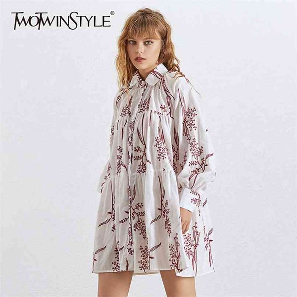 flower embroidery dress for women lapel collar lantern sleeve high waist dresses female fashion summer 210520, Black;gray
flower embroidery dress for women lapel collar lantern sleeve high waist dresses female fashion summer 210520, Black;gray