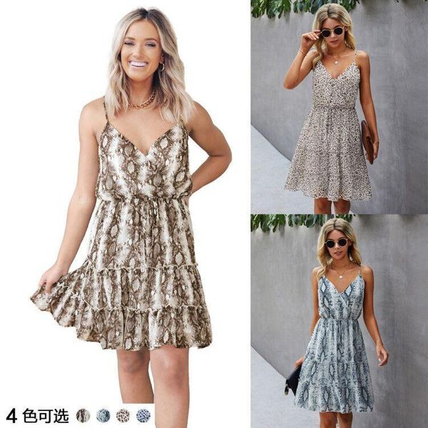 casual dresses women summer dress 2021 fashion leopard print v-neck backless mini vestido de mujer onylq212s5125, Black;gray
casual dresses women summer dress 2021 fashion leopard print v-neck backless mini vestido de mujer onylq212s5125, Black;gray