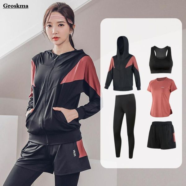 quick dry women yoga 5 piece set fitness gym coats+t shirt+bra+shorts+pants plus size tracksuit outdoor running sports suits 4xl outfit
quick dry women yoga 5 piece set fitness gym coats+t shirt+bra+shorts+pants plus size tracksuit outdoor running sports suits 4xl outfit