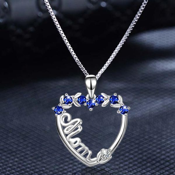 pendant necklaces fashion elegant letter mom heart shape inlaid crystal necklace mother's day gift jewelry, Silver
pendant necklaces fashion elegant letter mom heart shape inlaid crystal necklace mother's day gift jewelry, Silver