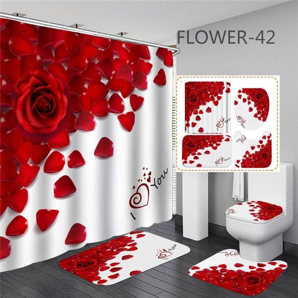 shower curtains 180*180cm rose flower curtain waterproof mildew proof punch-perforated printing bathroom
shower curtains 180*180cm rose flower curtain waterproof mildew proof punch-perforated printing bathroom