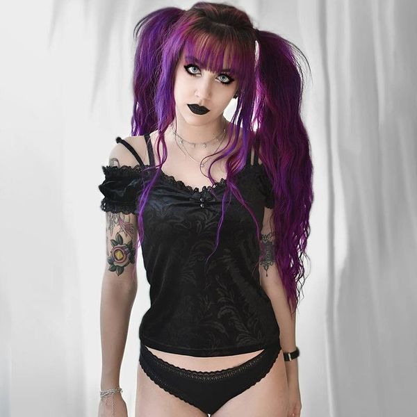 women's t-shirt gothic style short sleeve lace tee shirt femme off shoulder slim women hip hop crop tshirt, White
women's t-shirt gothic style short sleeve lace tee shirt femme off shoulder slim women hip hop crop tshirt, White