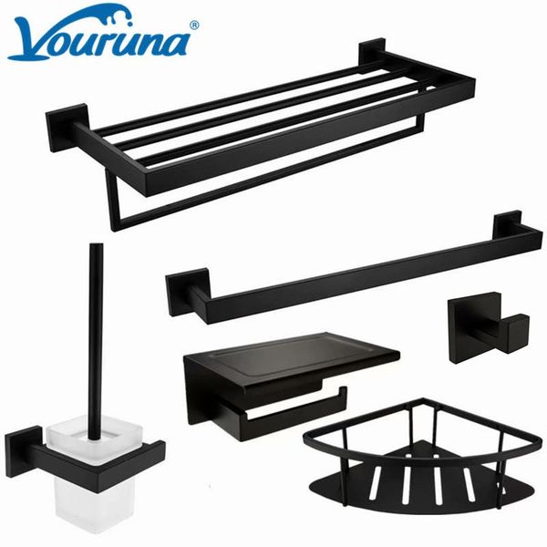 bath accessory set vouruna matte black hardware stainless steel bathroom sets toilet roll holder towel bar brush basket
bath accessory set vouruna matte black hardware stainless steel bathroom sets toilet roll holder towel bar brush basket