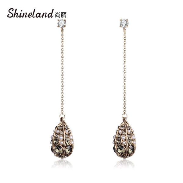 dangle & chandelier shineland vintage long chain water drop simulated pearl earrings for women fashion charm jewelry accessories gift, Silver
dangle & chandelier shineland vintage long chain water drop simulated pearl earrings for women fashion charm jewelry accessories gift, Silver