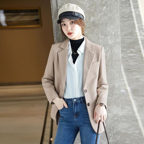 women's suits & blazers plaid blazer for women jacket notched fit cutting office lady work wear causal elegant christmas classy fashion, White;black
women's suits & blazers plaid blazer for women jacket notched fit cutting office lady work wear causal elegant christmas classy fashion, White;black