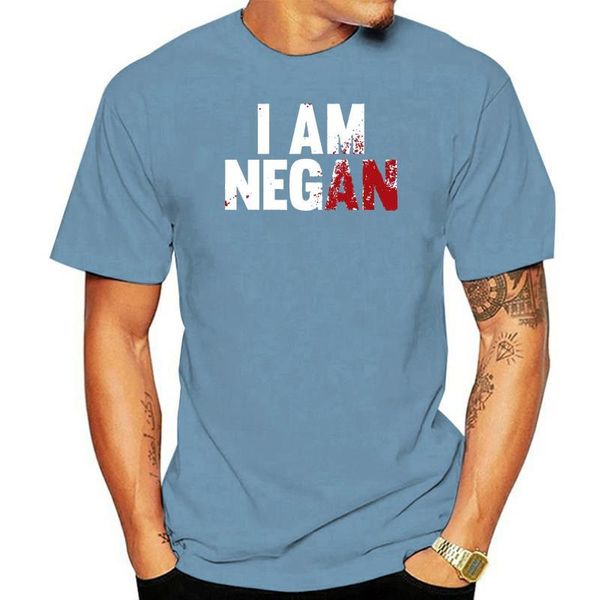 men's t-shirts i am negan horror zombie short sleeve t-shirt, White;black 
men's t-shirts i am negan horror zombie short sleeve t-shirt, White;black