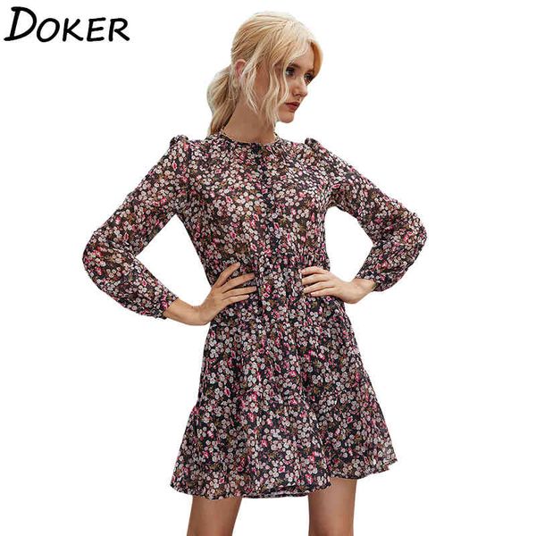 floral print chiffon dress women fashion o-neck long sleeve casual boho beach ladies dresses elegant party mini dress vestidos 210423, Black;gray
floral print chiffon dress women fashion o-neck long sleeve casual boho beach ladies dresses elegant party mini dress vestidos 210423, Black;gray