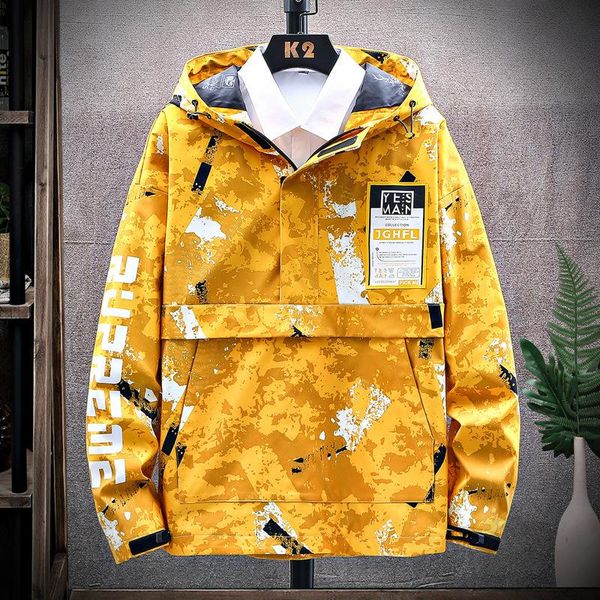 men's jackets 2021 spring and autumn jacket hip-hop handsome youth super ins camouflage hooded five colors optional, Black;brown
men's jackets 2021 spring and autumn jacket hip-hop handsome youth super ins camouflage hooded five colors optional, Black;brown