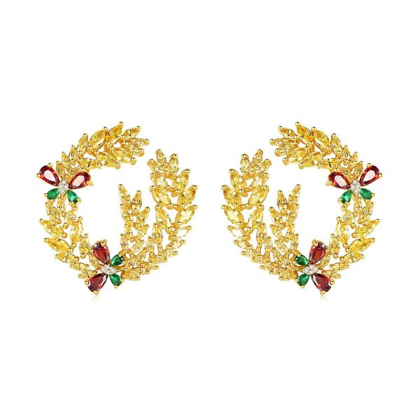 geometric stud earrings for women party shining quality yellow or pink cz fashion jewelry brincos gift, Golden
geometric stud earrings for women party shining quality yellow or pink cz fashion jewelry brincos gift, Golden