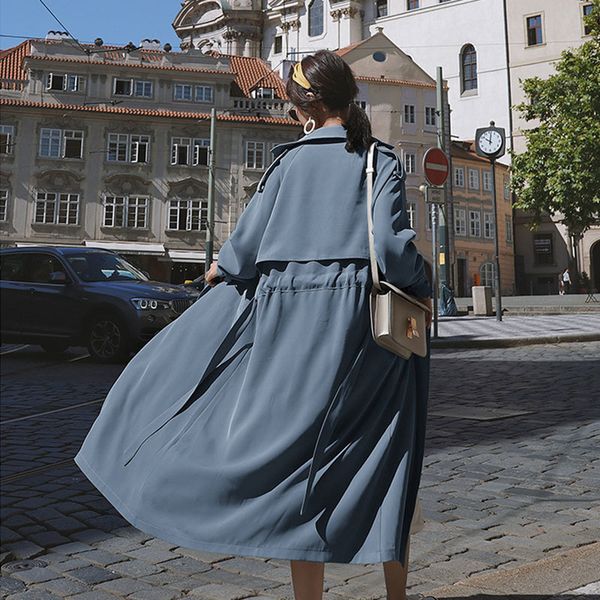 women's trench coats 2021 women in spring plus size long suit collar belt raglan sleeves windbreaker fall pure color straight ladies, Tan;black
women's trench coats 2021 women in spring plus size long suit collar belt raglan sleeves windbreaker fall pure color straight ladies, Tan;black
