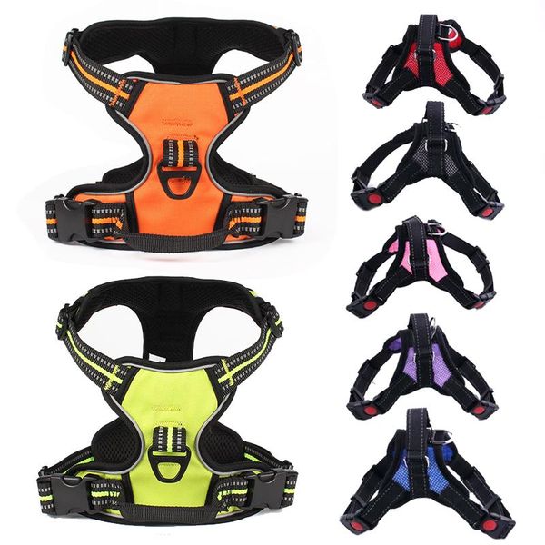 dog collars & leashes reflective harness vest adjustable breathable mesh harnesses for small medium large dogs running training pet chest st
dog collars & leashes reflective harness vest adjustable breathable mesh harnesses for small medium large dogs running training pet chest st