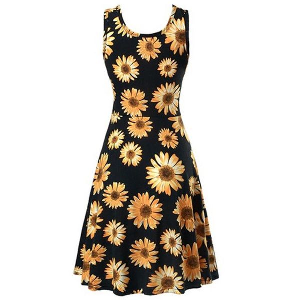 casual dresses summer for women 2021 flared sunflower print sleveless tank dress ladies beach boho sundress party vestidos #616, Black;gray
casual dresses summer for women 2021 flared sunflower print sleveless tank dress ladies beach boho sundress party vestidos #616, Black;gray