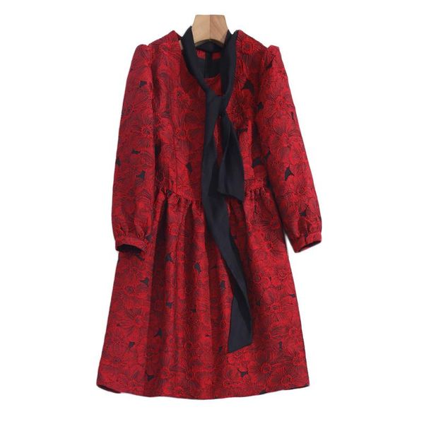 casual dresses designer runway spring autumn retro elegant long sleeves exquisite red jacquard party fashion dress, Black;gray
casual dresses designer runway spring autumn retro elegant long sleeves exquisite red jacquard party fashion dress, Black;gray