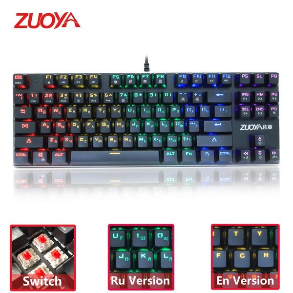 keyboards zuoya mechanical keyboard led backlit blue/red/black switch wired usb anti-ghosting gaming ru/en for pc pro gamer
keyboards zuoya mechanical keyboard led backlit blue/red/black switch wired usb anti-ghosting gaming ru/en for pc pro gamer