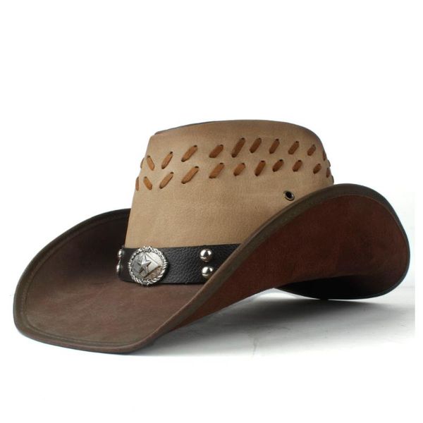 cloches 2021 100% leather men women western cowboy hat wide brim outdoor sombrero hombre cowgirl, Blue;gray
cloches 2021 100% leather men women western cowboy hat wide brim outdoor sombrero hombre cowgirl, Blue;gray
