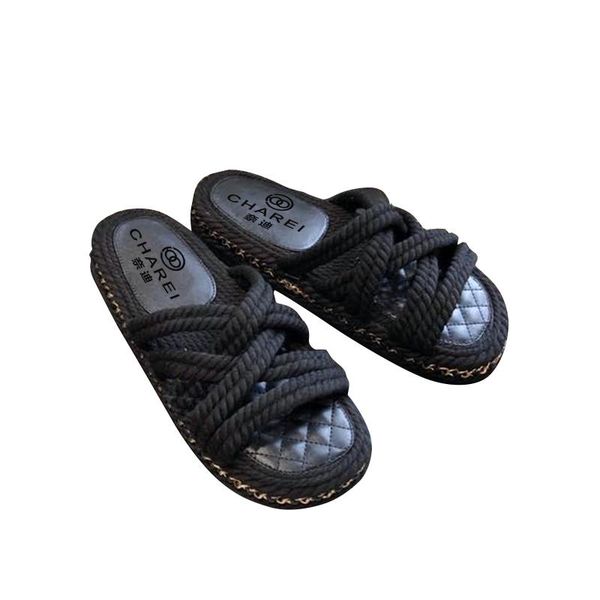 sandals french charei counter flat bottom slippers full of personality 2021 summer the same women's shoes for big high quality, Black
sandals french charei counter flat bottom slippers full of personality 2021 summer the same women's shoes for big high quality, Black