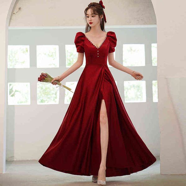 luxury prom dresses toast cloth bride 2021 style usually can wear autumn french satin split, Black
luxury prom dresses toast cloth bride 2021 style usually can wear autumn french satin split, Black