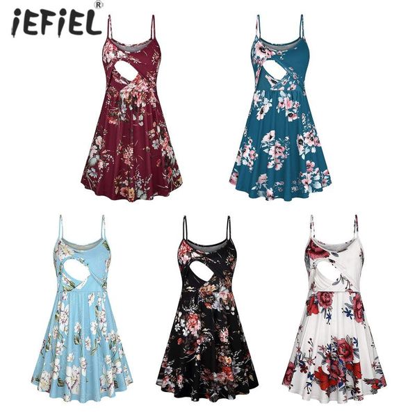 summer pregnant women dress maternity clothes floral tunic breastfeeding pregnancy spaghetti strap nursing dresses, White
summer pregnant women dress maternity clothes floral tunic breastfeeding pregnancy spaghetti strap nursing dresses, White