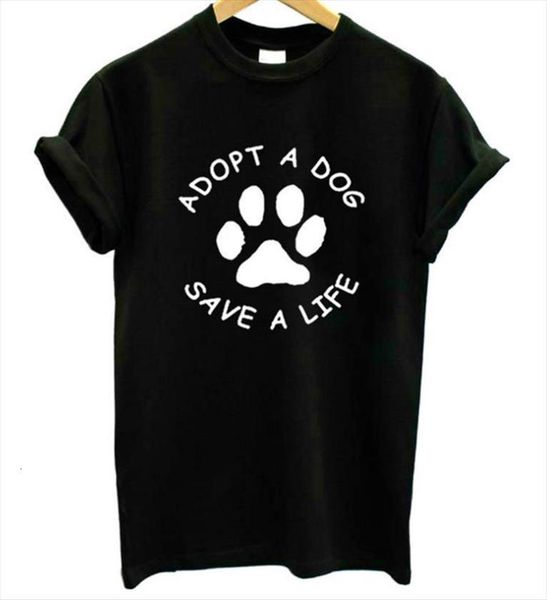adopt a dog save life women t shirts letter footprint print short sleeve o neck loose summer tee, White
adopt a dog save life women t shirts letter footprint print short sleeve o neck loose summer tee, White